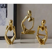 Kit com 3 estatuas pensador