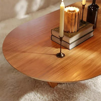 Mesa de Centro Oval Estilo Clássico  Elegance