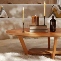 Mesa de Centro Oval Estilo Clássico  Elegance