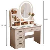 Penteadeira de quarto Luxo com 4 gavetas Lumière