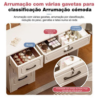 Penteadeira de quarto Luxo com 4 gavetas Lumière