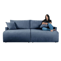 Sofá Cama Living Retrátil Milão Com Almofadas