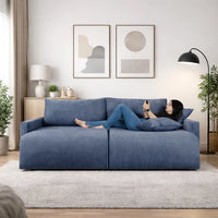 Sofá Cama Living Retrátil Milão Com Almofadas