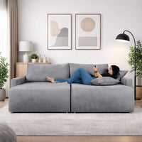 Sofá Cama Living Retrátil Milão Com Almofadas
