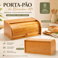 Porta-Pães de Bambu Natural