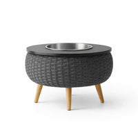 Mesa de Centro + Champanheira Corda Náutica Luxo10Lt
