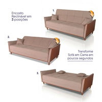 Sofá-Cama Valmont Linen 2,00m