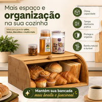 Porta-Pães de Bambu Natural