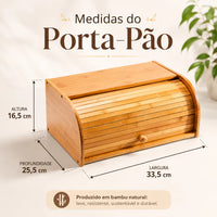 Porta-Pães de Bambu Natural