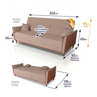 Sofá-Cama Valmont Linen 2,00m