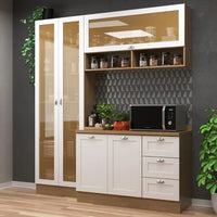 Armário de Cozinha Completo Ditália Denver 3 pcs