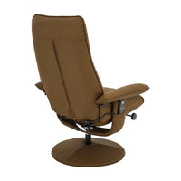 Poltrona de Massagem Reclinável e Giratória Arizona caramelo