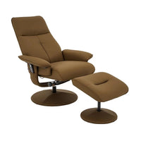 Poltrona de Massagem Reclinável e Giratória Arizona caramelo