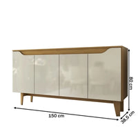 Aparador Buffet Royal 4 Portas Nature
