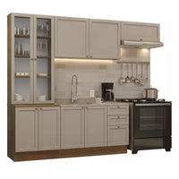 Armário de Cozinha Completa 270 cm Rustic/Crema