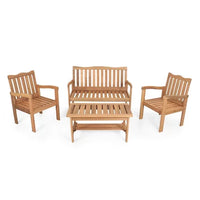 Conjunto para Jardim em Madeira Maciça Robust com Almofada