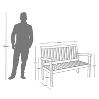 Conjunto para Jardim em Madeira Maciça Robust com Almofada