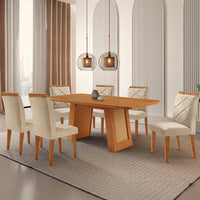 Mesa de Jantar Carolina Essence 180cm com 6 Cadeiras Melissa