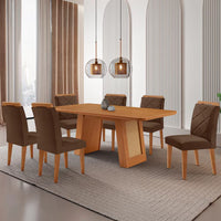 Mesa de Jantar Carolina Essence 180cm com 6 Cadeiras Melissa