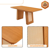 Mesa de Jantar Carolina Essence 180cm com 6 Cadeiras Melissa