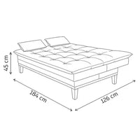 Sofá Cama Reclinável Casal 2 Lugares Melim