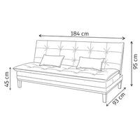 Sofá Cama Reclinável Casal 2 Lugares Melim