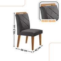 Mesa de Jantar Carolina Essence 180cm com 6 Cadeiras Melissa